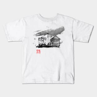 japanese train station Kids T-Shirt